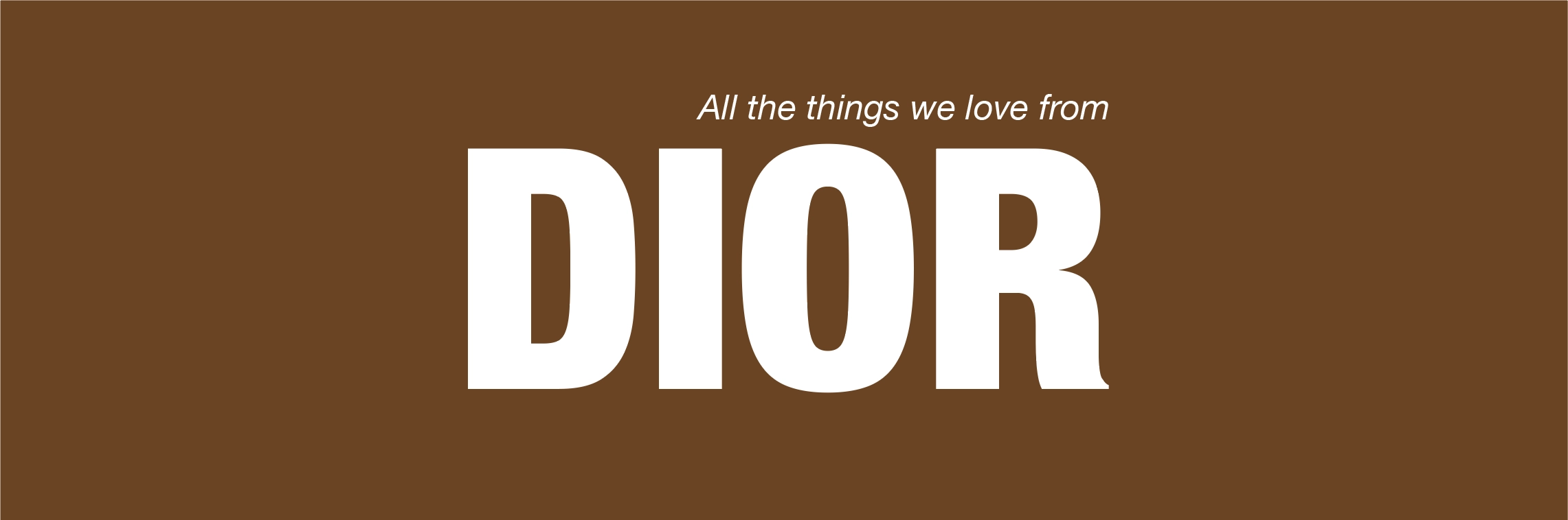 Best Of Dior Homepage Banner