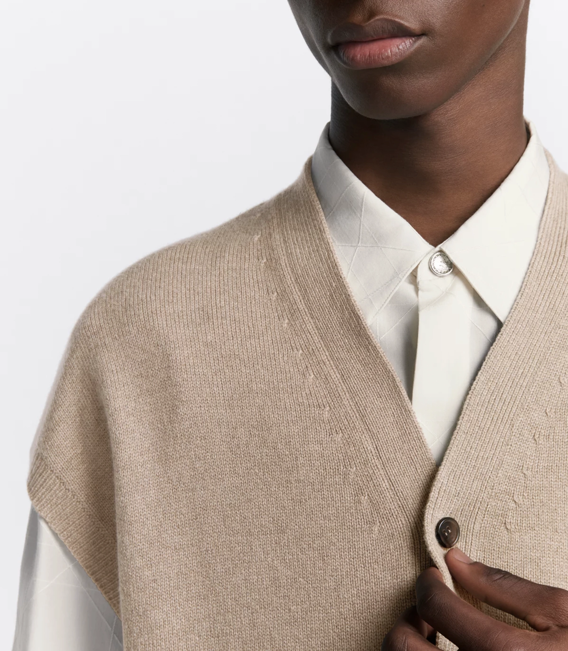 Dior Icons Beige Cashmere Sweater Vest