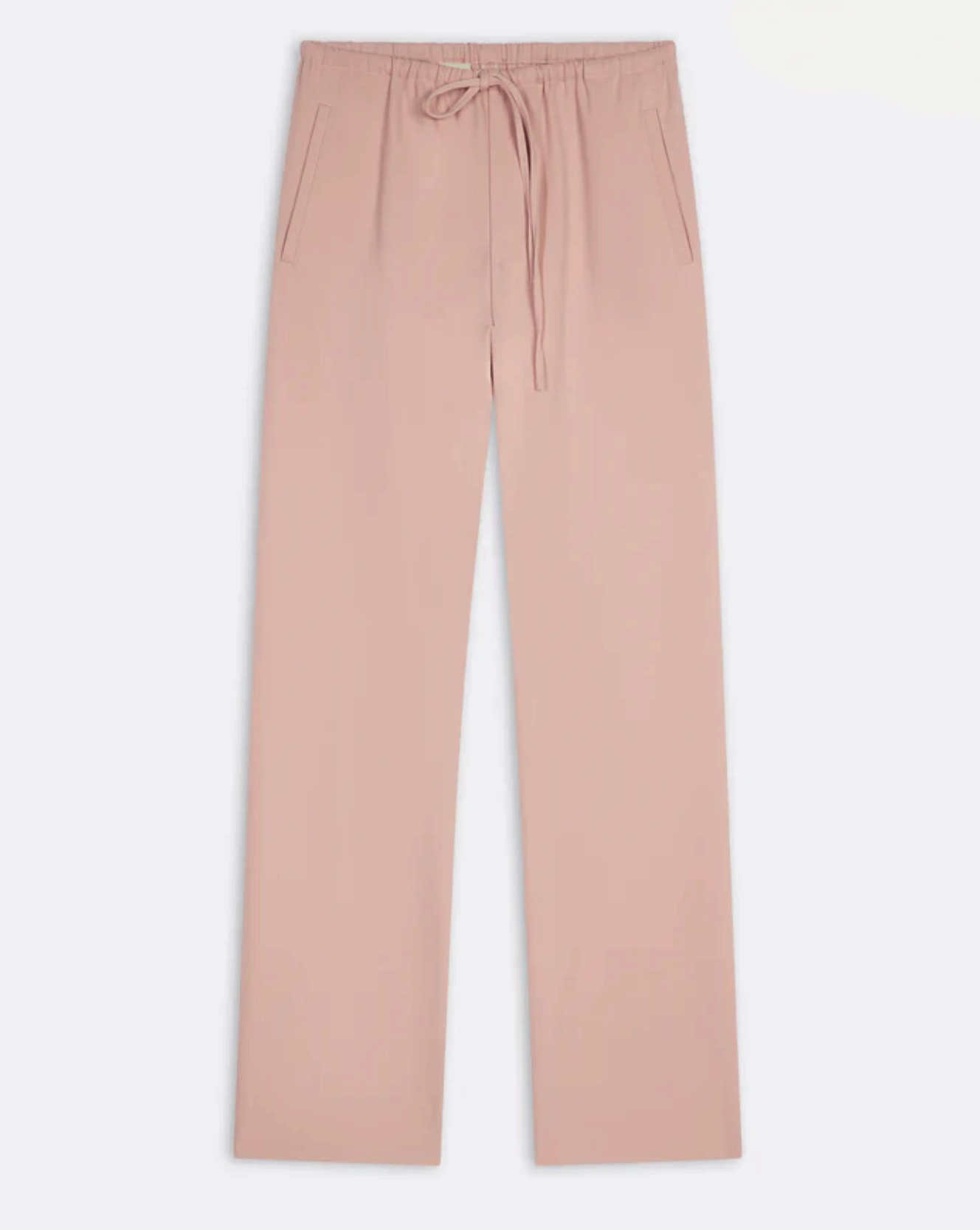 Dries Van Noten Old Rose Wool Satin Pants