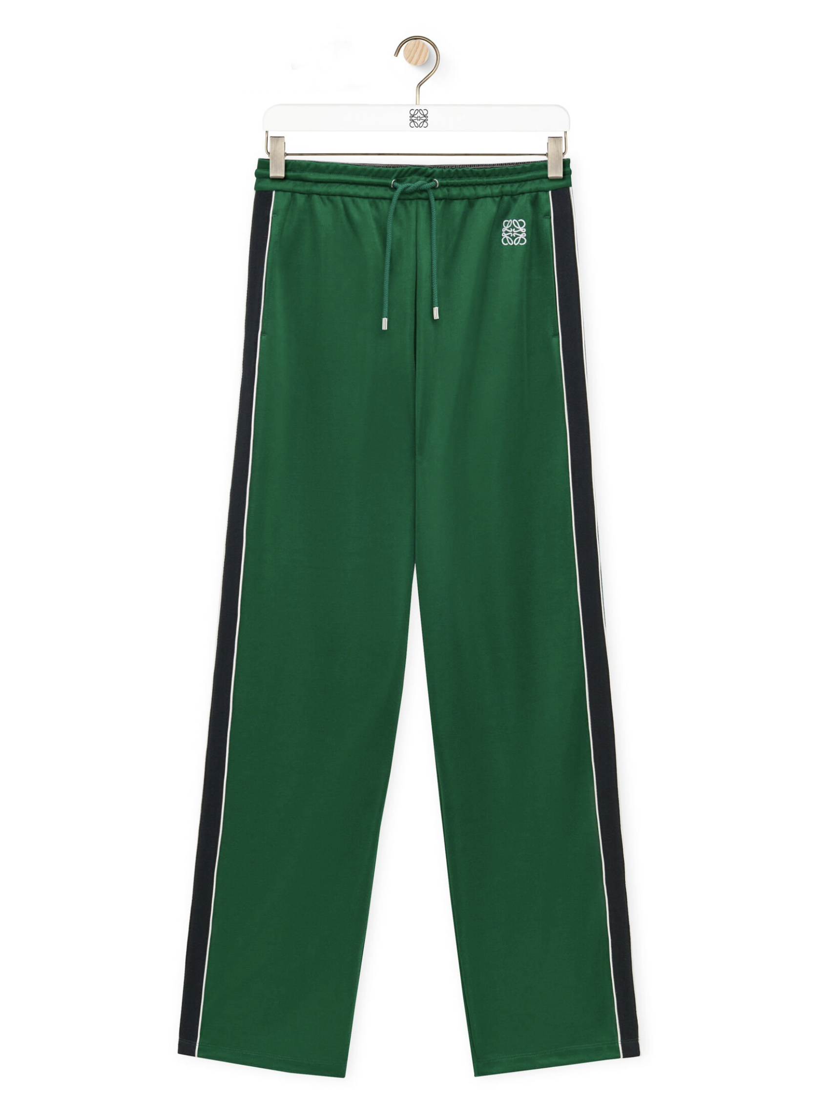 Loewe Tracksuit trousers in technical Pop Green Jersey