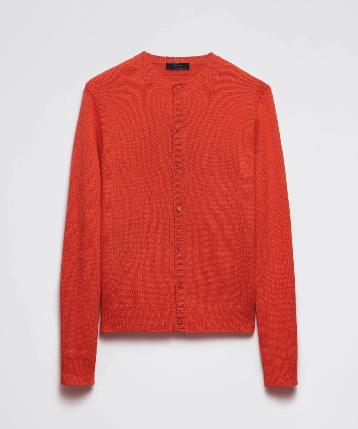 Prada Red Cashmere Cardigan