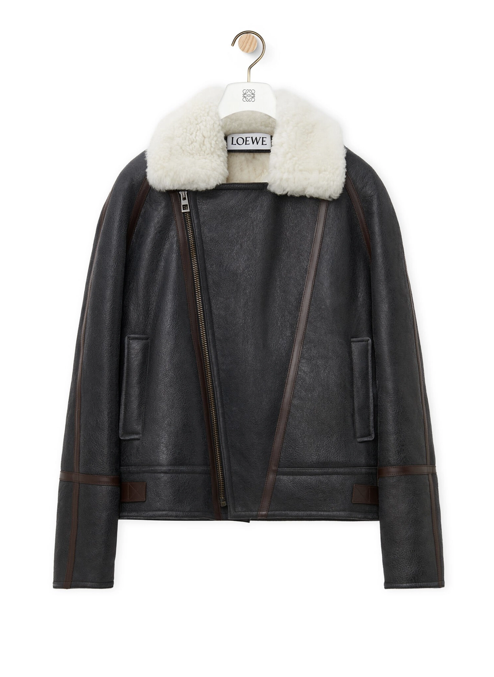 Loewe leather Shearling Jacket